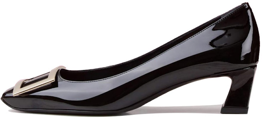 (Women) Roger Vivier Patent Square-Toe Slip-On Block Heel 'Black' RVW44815280D1PB999 Buy (Women) Roger Vivier Patent Square-Toe Slip-On Block Heel 'Black' RVW44815280D1PB999