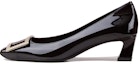 Buy (W) Roger Vivier Patent Square-Toe Slip-On Block Heel 'Hitam' RVW44815280D1PB999