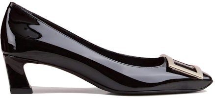 (W) Roger Vivier Tacón Bajo Cuadrado Negro en Charol. RVW44815280D1PB999 Order (W) Roger Vivier Tacón Bajo Cuadrado Negro en Charol. RVW44815280D1PB999