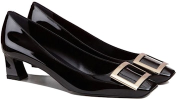 (W) Roger Vivier Tacón Bajo Cuadrado Negro en Charol. RVW44815280D1PB999 Lookbook (W) Roger Vivier Tacón Bajo Cuadrado Negro en Charol. RVW44815280D1PB999