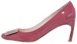 Buy (Women) Roger Vivier Patent Square-Toe Slip-On Stiletto Heels 'Pink' RVW40015280D1PM806