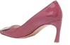 Shop (Women) Roger Vivier Patent Square-Toe Slip-On Stiletto Heels 'Pink' RVW40015280D1PM806