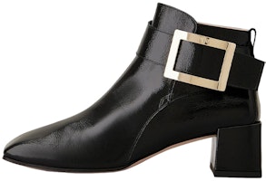 (Women) Roger Vivier Patent Square Toe Ankle Boots 'Black' RVW67733840ATSB999 (Women) Roger Vivier Patent Square Toe Ankle Boots 'Black' RVW67733840ATSB999