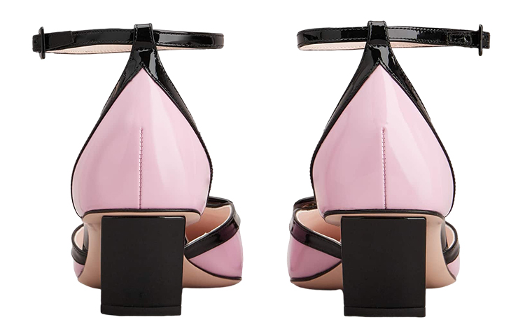 (W) Roger Vivier Patent Square Toe Chunky Mid Heel 'Pink' 圖 4