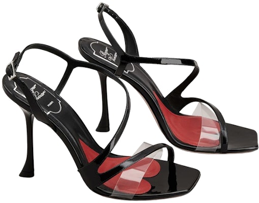 (W) Roger Vivier Sandal Tumit Tinggi 10cm 'Fesyen Hitam' Berhidung Petak. RVW622347006NG3382 Order (W) Roger Vivier Sandal Tumit Tinggi 10cm 'Fesyen Hitam' Berhidung Petak. RVW622347006NG3382