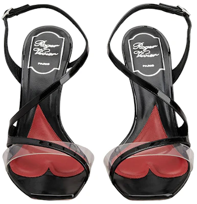 (W) Roger Vivier 黑色漆皮方头细高跟凉鞋 10厘米 '时尚' RVW622347006NG3382 Lookbook (W) Roger Vivier 黑色漆皮方头细高跟凉鞋 10厘米 '时尚' RVW622347006NG3382