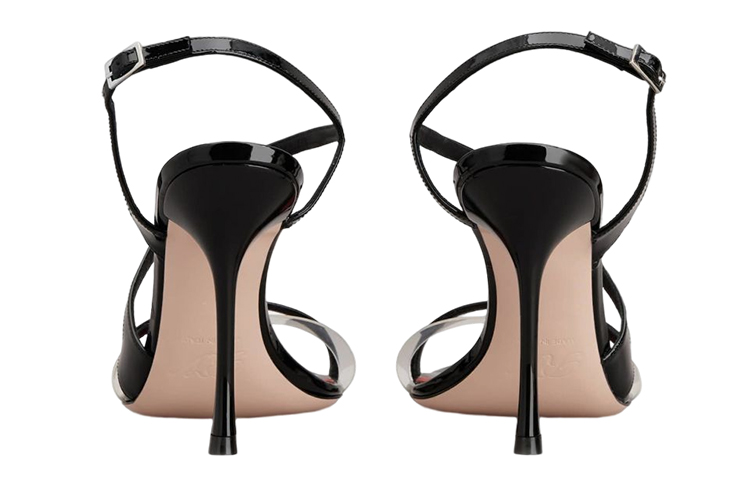 Shop (W) Sandalias de Tacón Aguja Roger Vivier Punta Cuadrada 10cm 'Moda Negra' RVW622347006NG3382