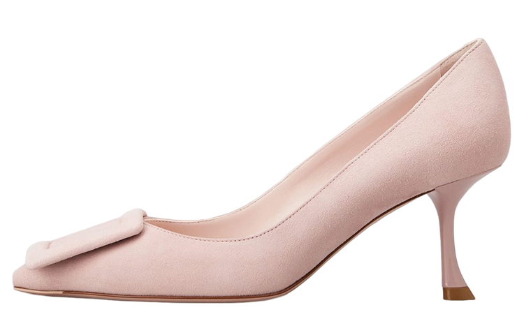 (Women) Roger Vivier Pointed-Toe Stiletto 'Pink Suede' RVW61830690HR0M423
