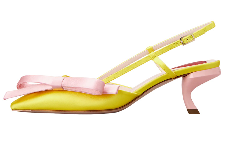 (Women) Roger Vivier Pointed Toe Buckle Stiletto 'Yellow' RVW63835420RS01U17
