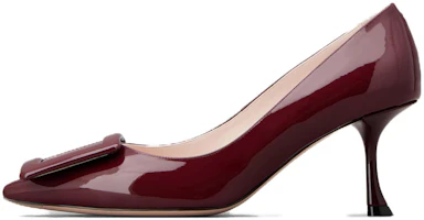 (Women) Roger Vivier Pointed Toe Slip-On Stiletto 'Burgundy' RVW61830690D1PR816 (Women) Roger Vivier Pointed Toe Slip-On Stiletto 'Burgundy' RVW61830690D1PR816