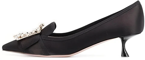 (Women) Roger Vivier Pointed Toe Slip-On Stiletto 'Black' RVW54323380RS0B999 (Women) Roger Vivier Pointed Toe Slip-On Stiletto 'Black' RVW54323380RS0B999