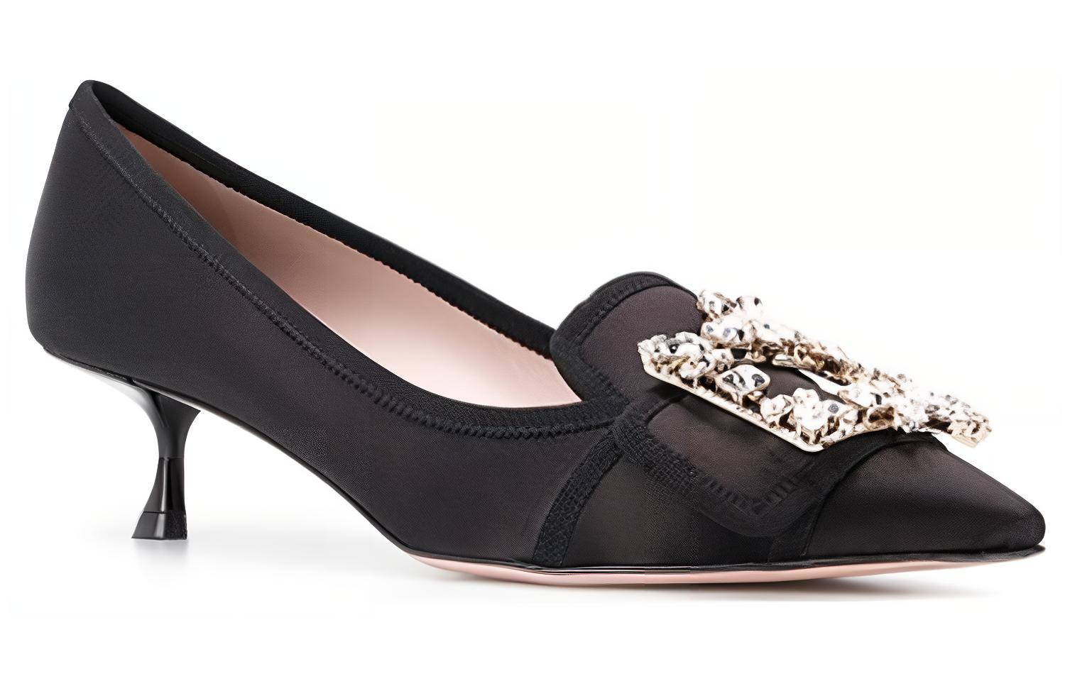 Order (Women) Roger Vivier Pointed Toe Slip-On Stiletto 'Black' RVW54323380RS0B999