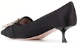 Shop (W) Roger Vivier Tumit Tinggi Slip-On Hujung Runcing 'Hitam' RVW54323380RS0B999