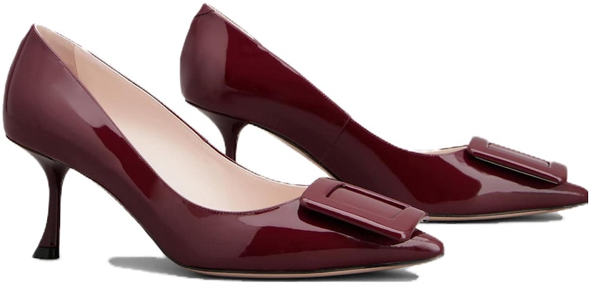 (W) Roger Vivier Kasut Tumit Tinggi Slip-On Hujung Runcing 'Burgundy' RVW61830690D1PR816 Order (W) Roger Vivier Kasut Tumit Tinggi Slip-On Hujung Runcing 'Burgundy' RVW61830690D1PR816