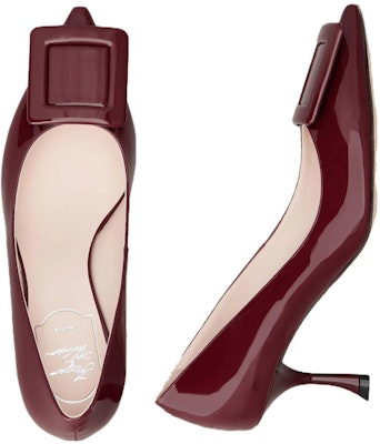 (W) Roger Vivier Kasut Tumit Tinggi Slip-On Hujung Runcing 'Burgundy' RVW61830690D1PR816 Shop (W) Roger Vivier Kasut Tumit Tinggi Slip-On Hujung Runcing 'Burgundy' RVW61830690D1PR816