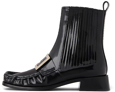 (W) 罗杰·维维亚 黑色亮皮金属扣切尔西靴 RVW63331250QJB034C Buy (W) 罗杰·维维亚 黑色亮皮金属扣切尔西靴 RVW63331250QJB034C