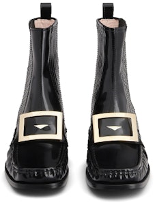 (W) 罗杰·维维亚 黑色亮皮金属扣切尔西靴 RVW63331250QJB034C Lookbook (W) 罗杰·维维亚 黑色亮皮金属扣切尔西靴 RVW63331250QJB034C
