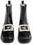Lookbook (W) Roger Vivier Preppy Viv 'But Chelsea Hitam Patent dengan Gesper Logam' RVW63331250QJB034C