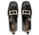 (W) Roger Vivier Preppy Viv 'But Chelsea Hitam Patent dengan Gesper Logam' RVW63331250QJB034C