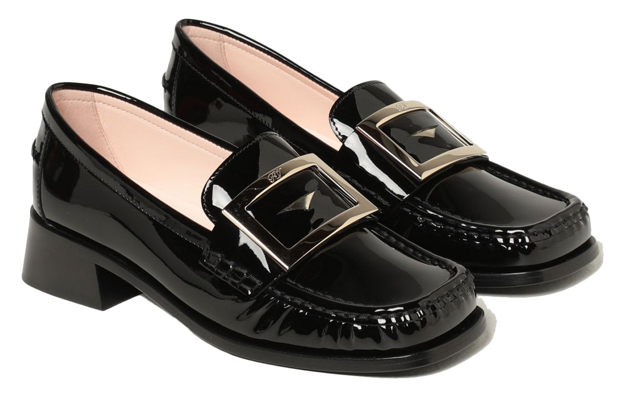 (W) Roger Vivier Preppy Viv 'Glossy Black with Metal Buckle' 圖 3