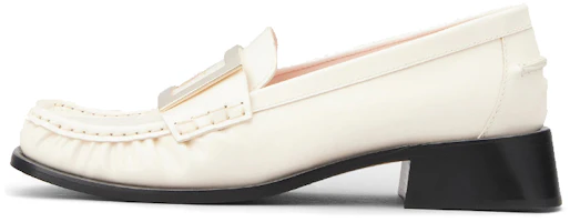 (Women) Roger Vivier Preppy Viv 'Metal Buckle Patent Loafer Muted Beige' RVW63331230E9H0ZF0 (Women) Roger Vivier Preppy Viv 'Metal Buckle Patent Loafer Muted Beige' RVW63331230E9H0ZF0