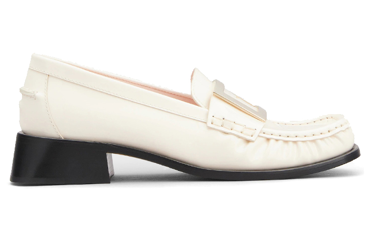 Order (W) Roger Vivier Preppy Viv 'Mocasín Beige Silenciado con Hebilla Metálica' RVW63331230E9H0ZF0