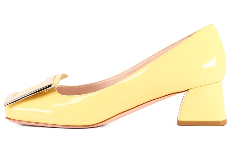 (Women) Roger Vivier Pumps 'Fashion Simple Chunky High Heel Yellow' RVW51923610D1PG020