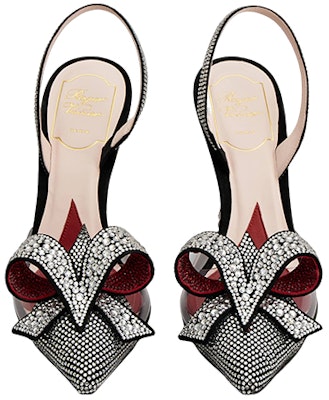 (W) ロジェヴィヴィエ クリスタルボウ黒スティレット RVW538334006Q251A3 Shop (W) ロジェヴィヴィエ クリスタルボウ黒スティレット RVW538334006Q251A3