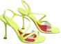 Order (W) Roger Vivier Sandali Moda Tacco PVC con Fibbia ''Giallo'' RVW622347006NG5O02
