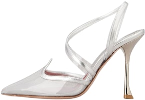(Women) Roger Vivier PVC Pointed Toe 'Silver Stiletto' RVW53834670PE70547 (Women) Roger Vivier PVC Pointed Toe 'Silver Stiletto' RVW53834670PE70547