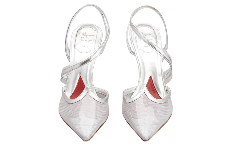 Lookbook 羅傑·維維亞 PVC 尖頭 時尚 細跟 高跟鞋 女款 銀色