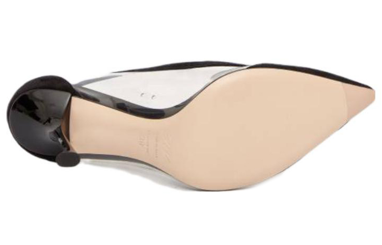 (W) Roger Vivier PVC Velvet Slip-On Black 'Fashion Stiletto High Heel' 圖 4