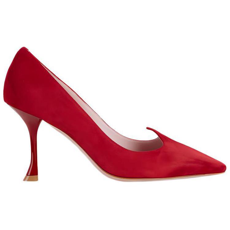 (W) Roger Vivier Red 'I Love Vivier Fashionable Elegance Pointed Toe Stiletto' 圖 2