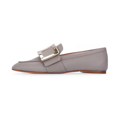 (W) Roger Vivier Round-Toe Slip-On Loafers 'Grey'
