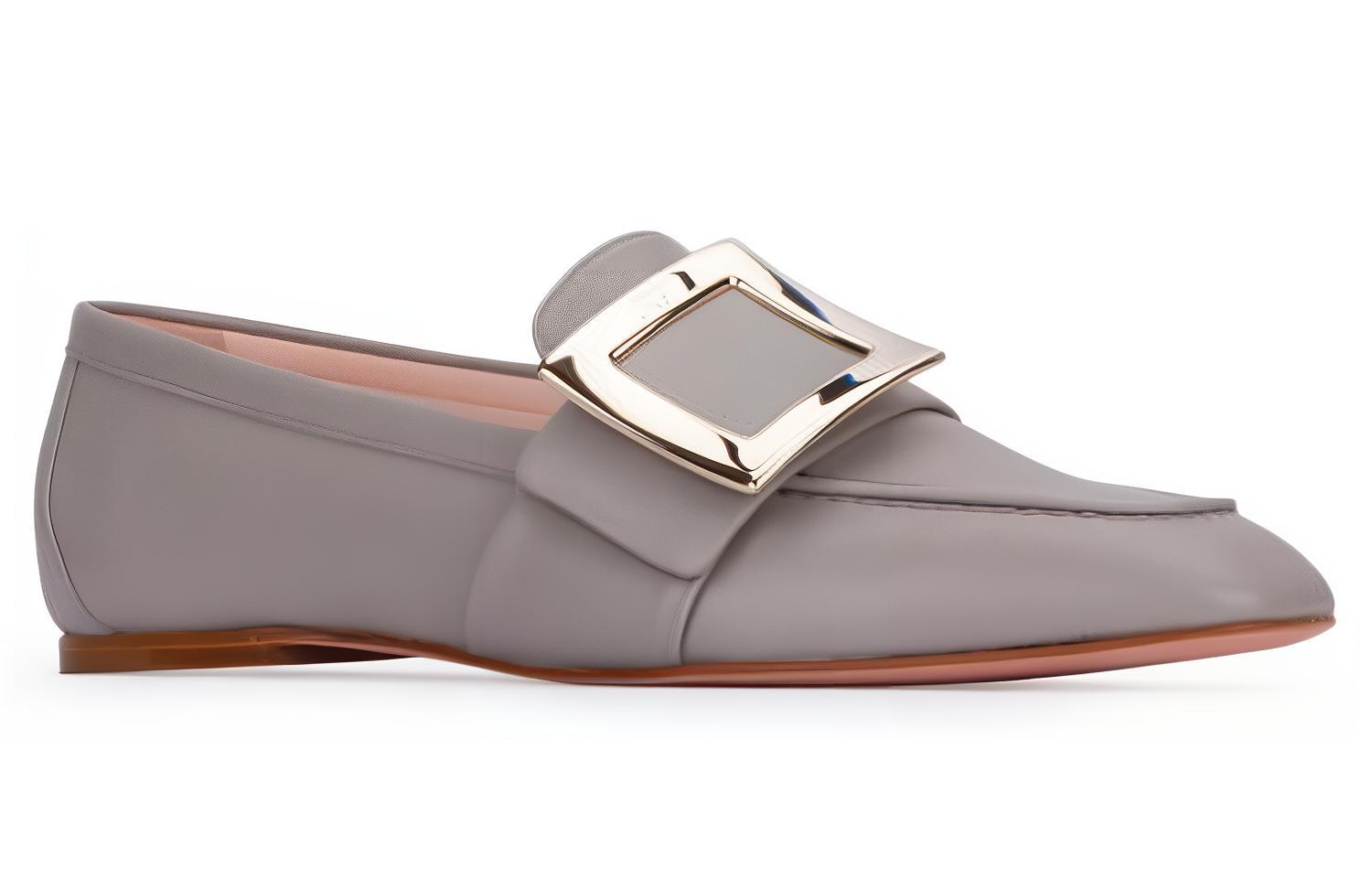 (W) Roger Vivier Round-Toe Slip-On Loafers 'Grey' 圖 3