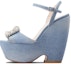 Buy (W) Roger Vivier Sandal Tumit Bulat 'Biru Bersama Tali Buku Lali' RVW70336490JDLU207