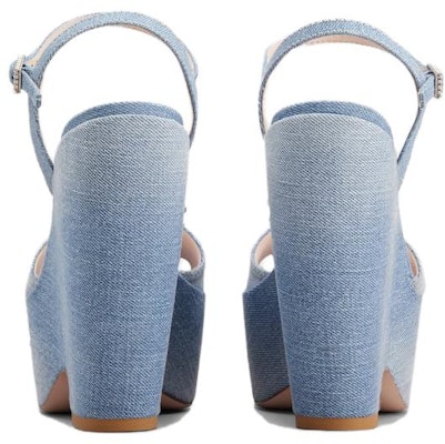 (Women) Roger Vivier Round Toe Comfort 'Blue Ankle-Strap Sandals' RVW70336490JDLU207 Purchase (Women) Roger Vivier Round Toe Comfort 'Blue Ankle-Strap Sandals' RVW70336490JDLU207