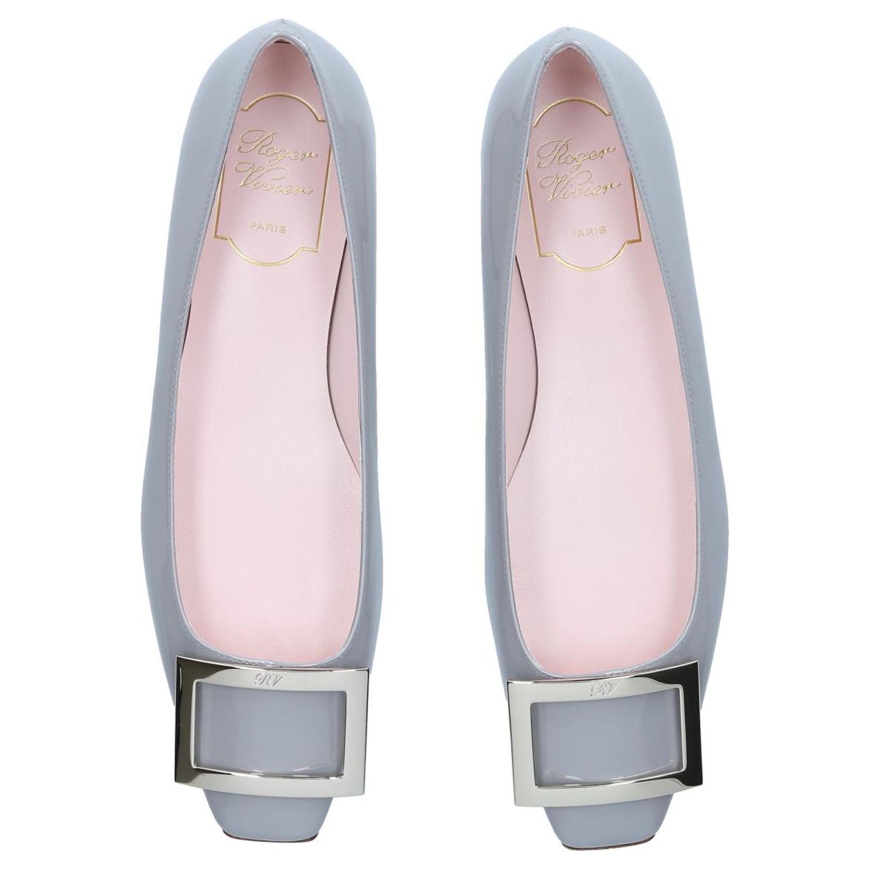 Shop (Women) Roger Vivier Round Toe Slip-On 'Silver' RVW40415280D1PU007
