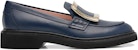(W) Roger Vivier Kasut Loafer Sarung Hujung Bulat 'Biru Gelap' RVW54825190TFSU832