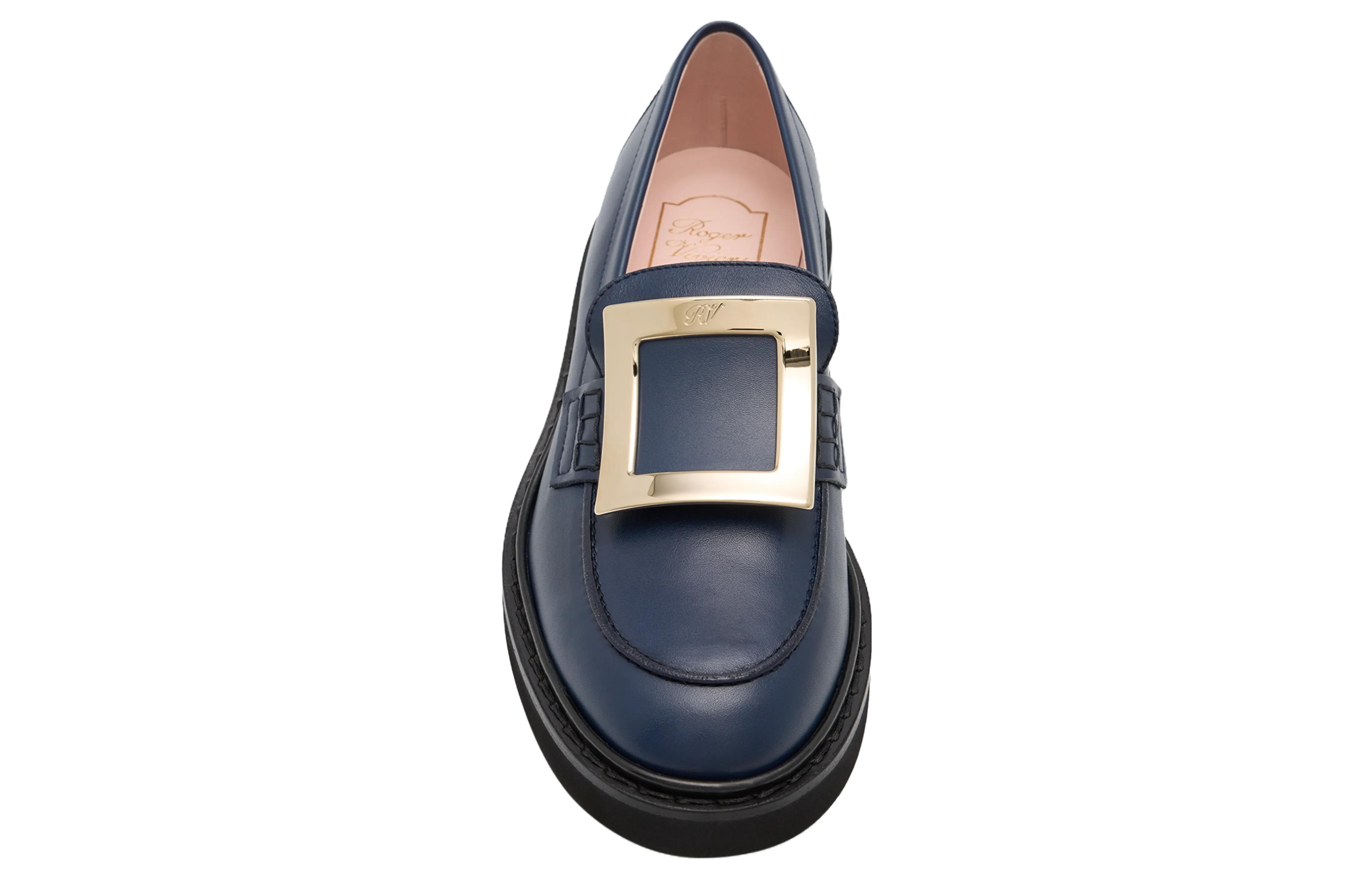 Purchase (W) 로저 비비에 다크 블루 라운드 토 슬립온 로퍼 RVW54825190TFSU832