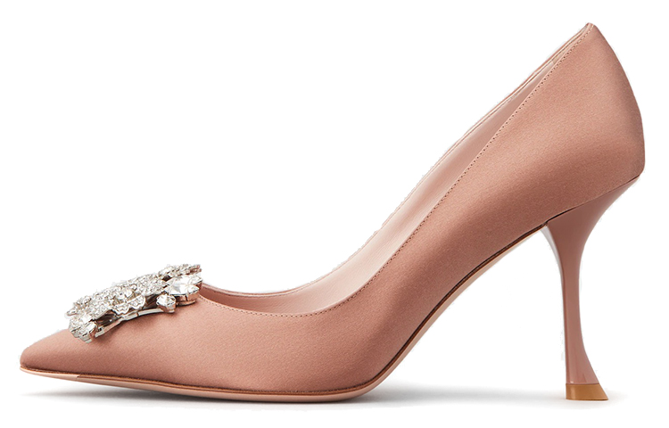 Buy (W) Roger Vivier RV Bouquet Hebilla Strass Tacones Altos 'Satén Rosa' RVW53028020RS0M203