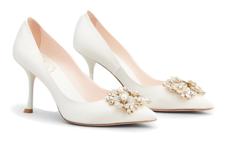 Lookbook (W) ロジェヴィヴィエ RV ブーケ ストラスヒール (ホワイトサテン) RVW53031500RS0C001