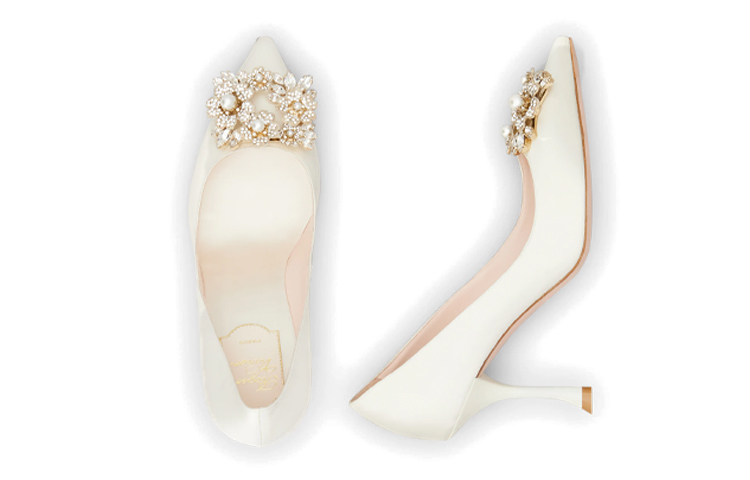 Purchase (W) ロジェヴィヴィエ RV ブーケ ストラスヒール (ホワイトサテン) RVW53031500RS0C001