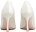 Details for (W) Roger Vivier RV Bouquet Strass Kasut Tumit Tinggi 'Puti Satin Mutiara Gesper' RVW53031500RS0C001