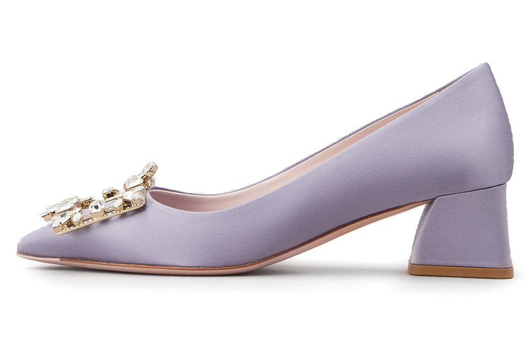 (Women) Roger Vivier RV Broche 'Purple Satin' RVW51028190RS0L018