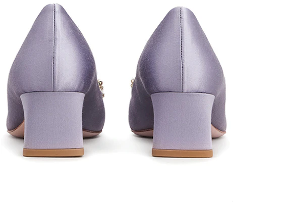 (W) Roger Vivier RV Broche 'Ungu Satin' RVW51028190RS0L018 Purchase (W) Roger Vivier RV Broche 'Ungu Satin' RVW51028190RS0L018