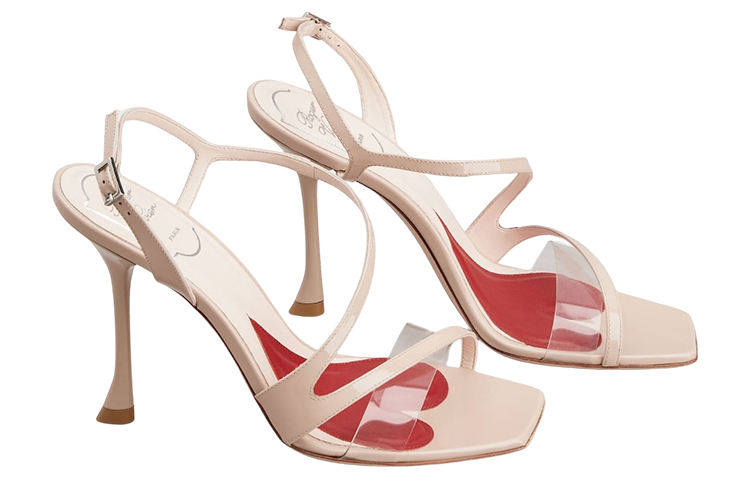 Lookbook (W) Roger Vivier Sandalen ''Roze PVC Puntige Neus Naaldhak'' RVW622347006NG5O01