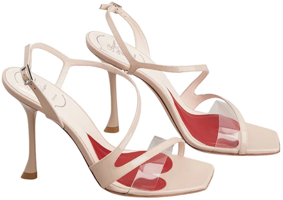 (W) Roger Vivier Sandalen ''Roze PVC Puntige Neus Naaldhak'' RVW622347006NG5O01 Lookbook (W) Roger Vivier Sandalen ''Roze PVC Puntige Neus Naaldhak'' RVW622347006NG5O01