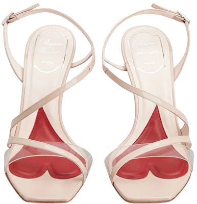 (W) Roger Vivier Sandalen ''Roze PVC Puntige Neus Naaldhak'' RVW622347006NG5O01 Shop (W) Roger Vivier Sandalen ''Roze PVC Puntige Neus Naaldhak'' RVW622347006NG5O01