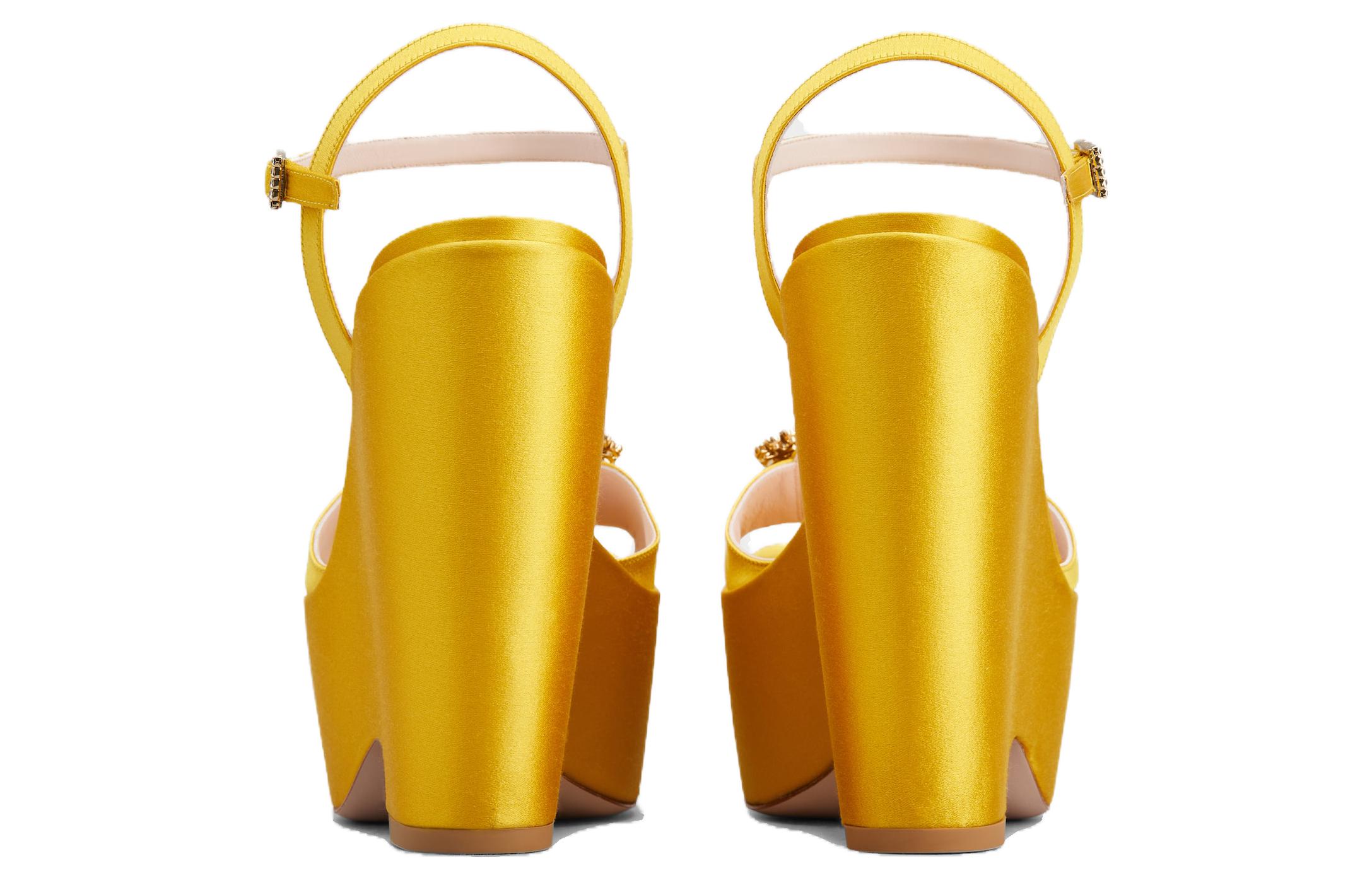 (W) Roger Vivier Satin Buckle Slide 'Yellow' 圖 4